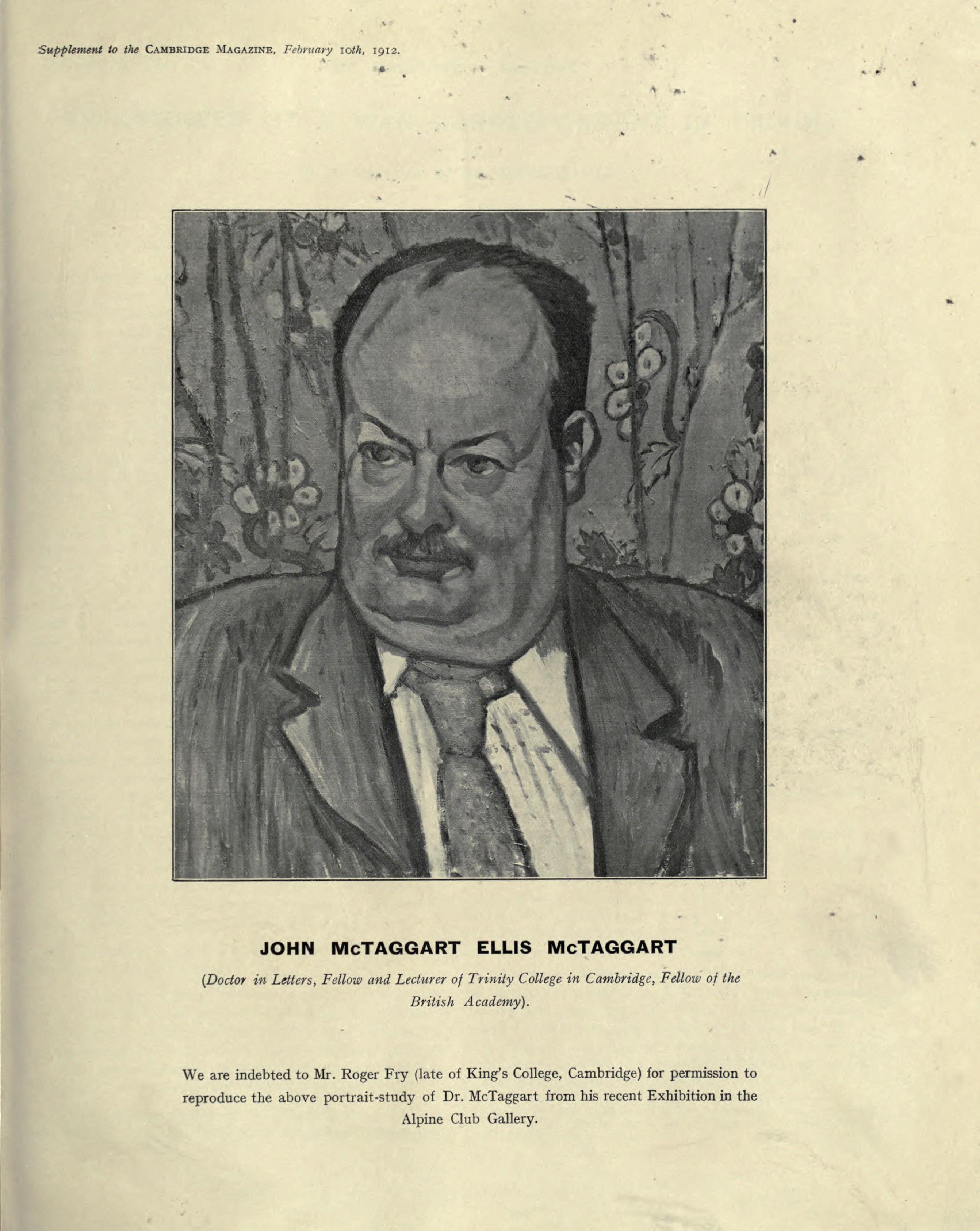 John McTaggart Ellis McTaggart Foto