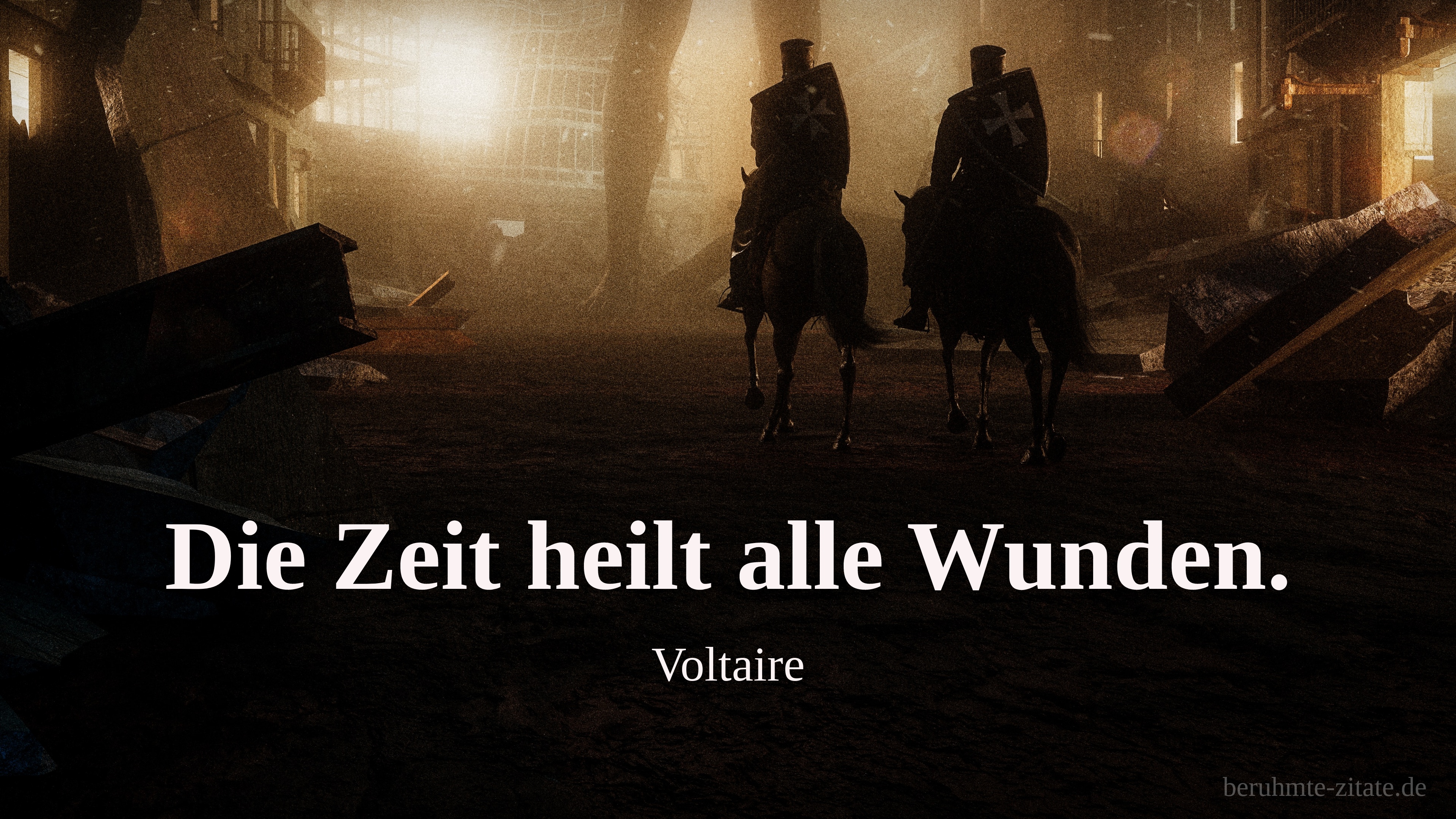 Voltaire zitat: „Die Zeit heilt alle Wunden.“