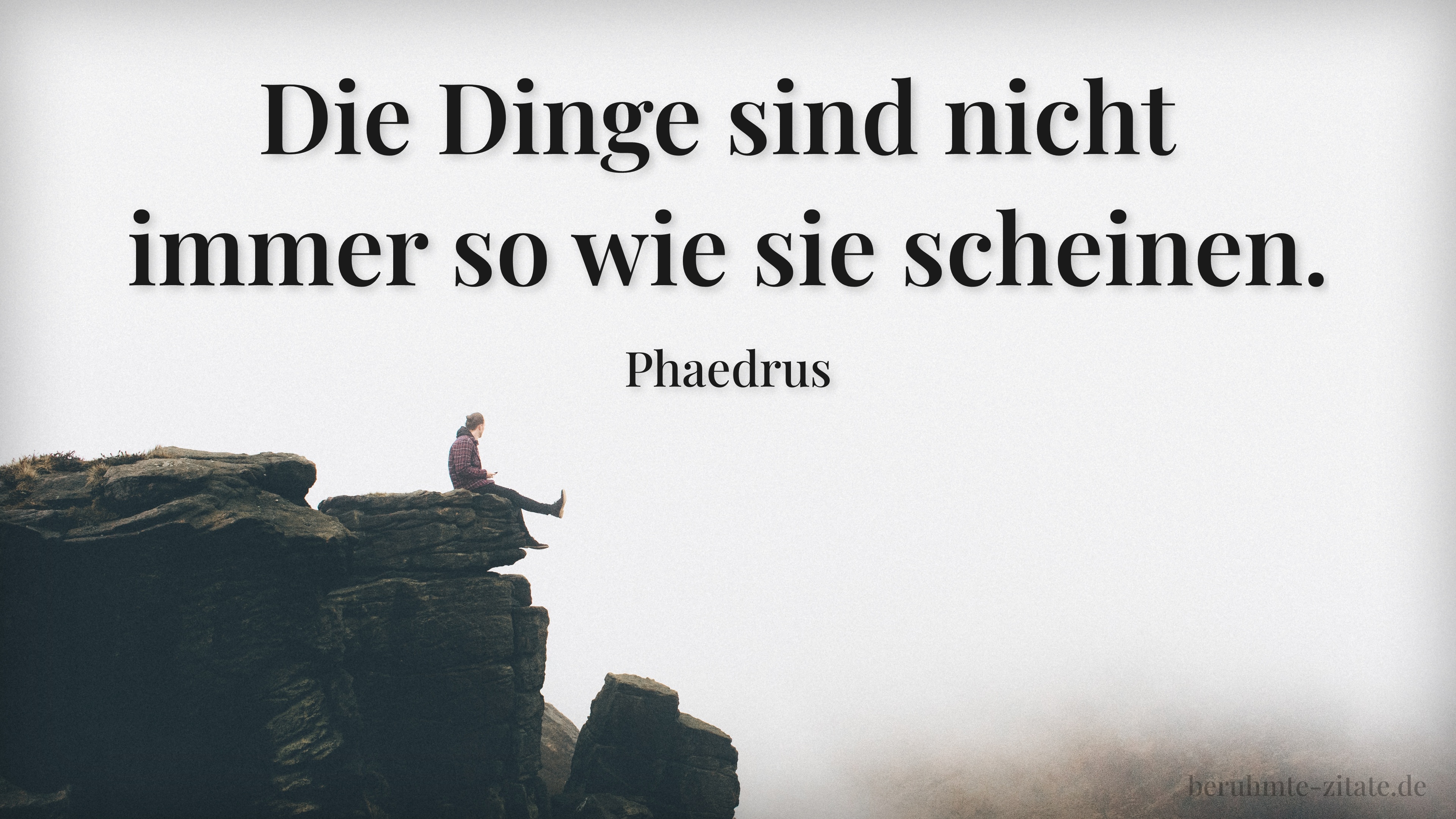 Phaedrus zitat: „Die Dinge sind nicht immer so wie sie scheinen.“