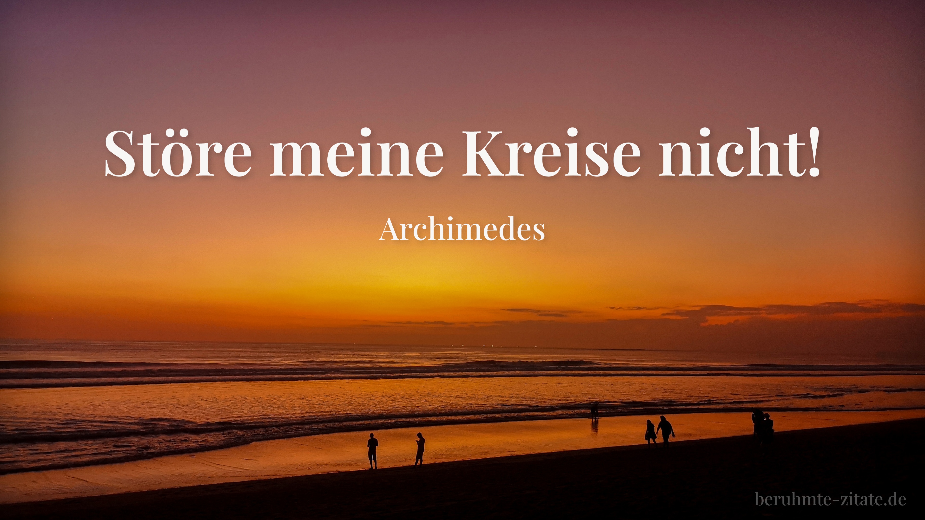 Archimedes zitat: „Störe meine Kreise nicht!“