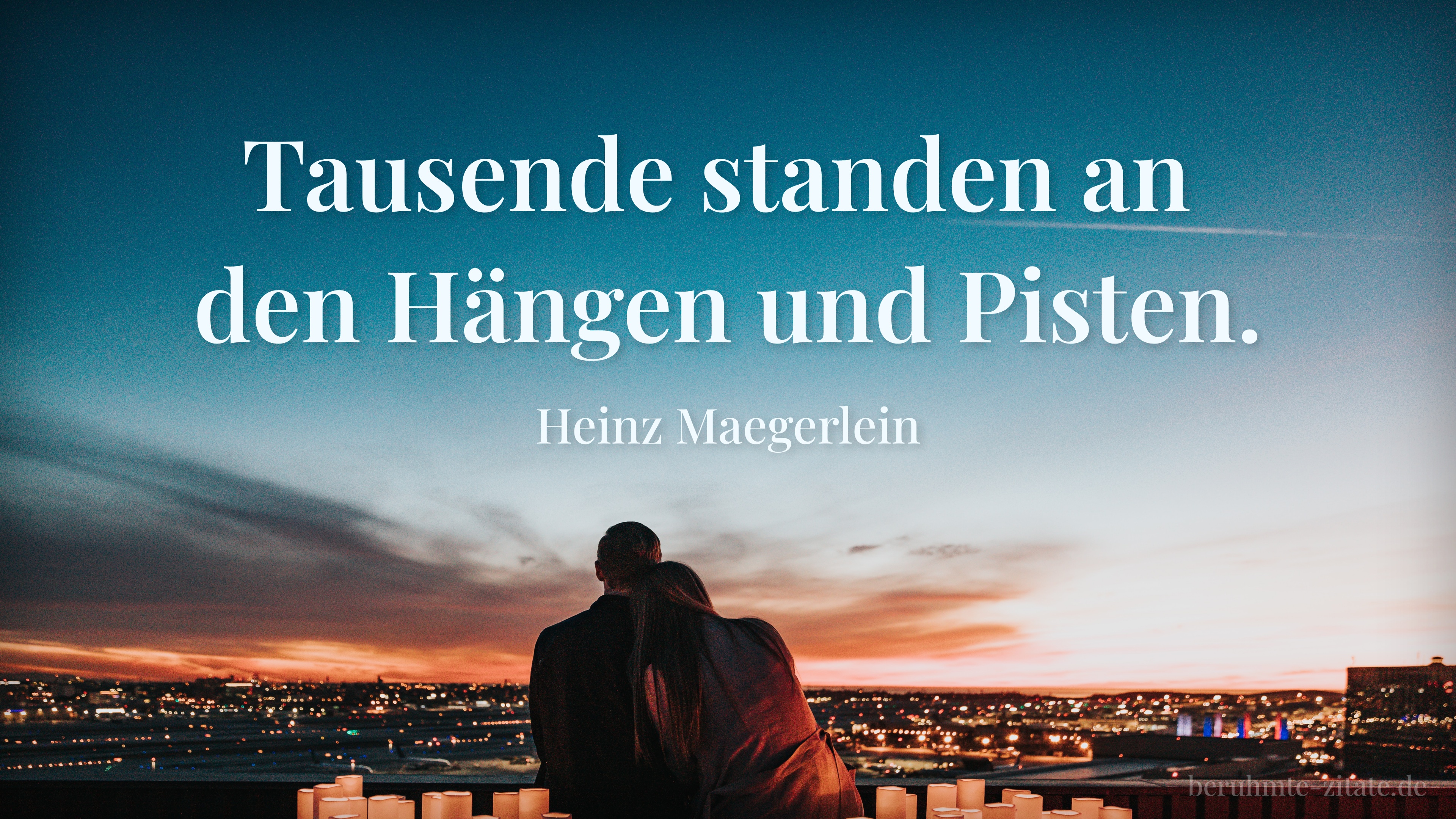 Heinz Maegerlein zitat: „Tausende standen an den Hängen und Pisten.“