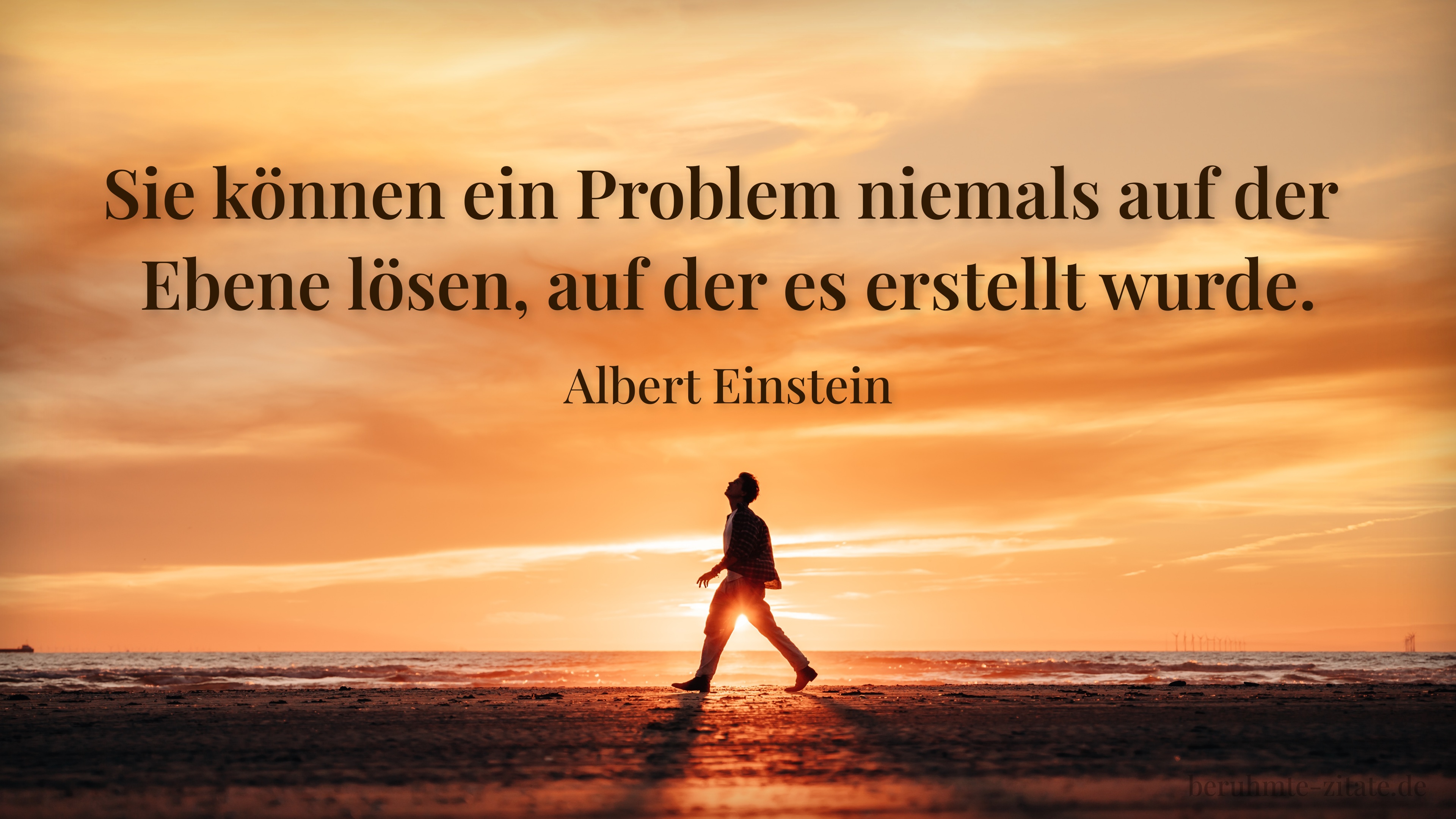 Albert Einstein zitat: „Sie können ein Problem niemals auf der Ebene lösen, auf der es erstellt wurde.“