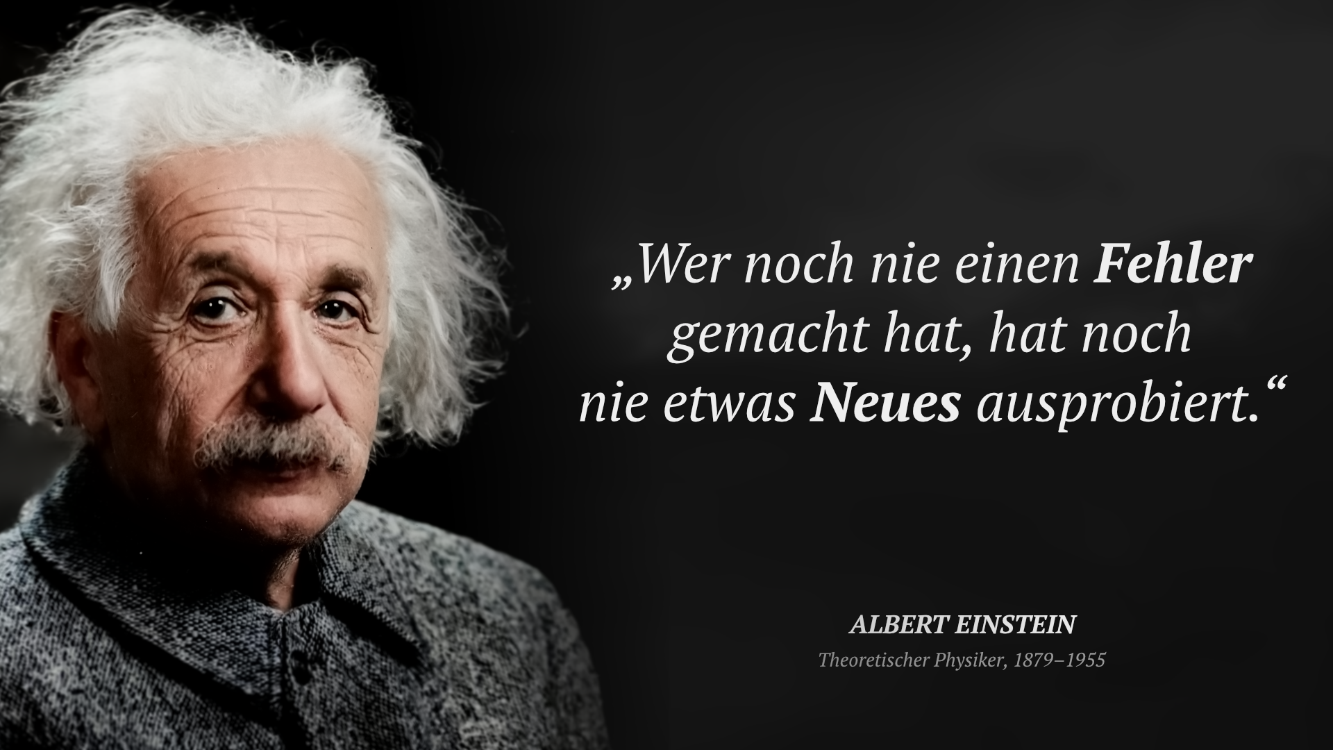 Albert Einstein Zitate 169 Zitate ber Erfolg Fehler Neugier Und Die 