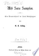 Miss Sara Sampson