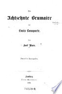 Der achtzehnte Brumaire des Louis Bonaparte
