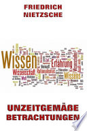 Unzeitgemäße Betrachtungen