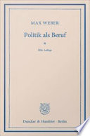 Politik als Beruf