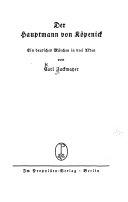 Der Hauptmann von Köpenick