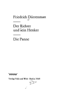 Der Richter und sein Henker