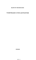 Vorträge und Aufsätze