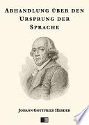 Abhandlung über den Ursprung der Sprache