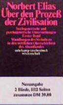 Über den Prozeß der Zivilisation