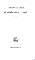 Critique of Pure Reason
